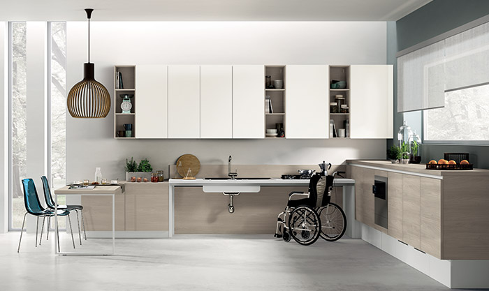 Modello di cucine per disabili